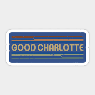 Good Charlotte Retro Lines Sticker